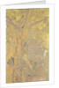 Arbre sur fond jaune. Décor pour le château de Domecy, 1901 by Anonymous