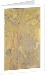 Arbre sur fond jaune. Décor pour le château de Domecy, 1901 by Anonymous