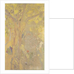 Arbre sur fond jaune. Décor pour le château de Domecy, 1901 by Anonymous