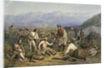 After the battle. Scene from the Crimean war, 1862 by Anonymous