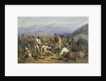 After the battle. Scene from the Crimean war, 1862 by Anonymous
