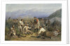 After the battle. Scene from the Crimean war, 1862 by Anonymous