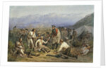 After the battle. Scene from the Crimean war, 1862 by Anonymous