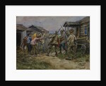Requisition of cattle for the Red Army in a village near Luga, 1920 by Anonymous