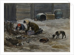 Hungry years in Petrograd (Drawn from nature), 1919 by Anonymous
