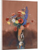 Bouquet de fleurs des champs dans un vase à long col (Wildflowers in Tall Vase), c. 1912 by Anonymous
