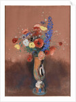 Bouquet de fleurs des champs dans un vase à long col (Wildflowers in Tall Vase), c. 1912 by Anonymous