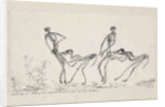 Candide, chapitre 16. Tandis que deux singes les suivaient en leur mordant les fesses, 1911 by Anonymous