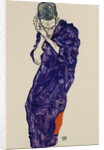Young Man in Purple Robe with crossed hands, 1914 by Anonymous