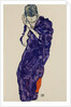 Young Man in Purple Robe with crossed hands, 1914 by Anonymous