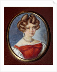 Portrait of Alexandra Andreyevna Tchaikovsky, née dAssier, 1829 by Anonymous