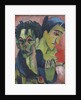 Self-Portrait with girl, 1914-1915 by Anonymous