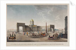 View of the Kazan Square and the Kazan Cathedral in St. Petersburg, 1813-1816 by Anonymous