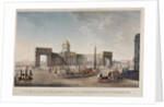 View of the Kazan Square and the Kazan Cathedral in St. Petersburg, 1813-1816 by Anonymous