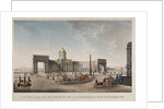 View of the Kazan Square and the Kazan Cathedral in St. Petersburg, 1813-1816 by Anonymous
