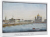 View of the Saint Isaacs Bridge in Petersburg, 1824 by Anonymous