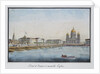 View of the Saint Isaacs Bridge in Petersburg, 1824 by Anonymous
