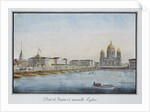View of the Saint Isaacs Bridge in Petersburg, 1824 by Anonymous