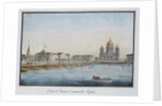 View of the Saint Isaacs Bridge in Petersburg, 1824 by Anonymous
