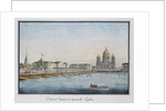 View of the Saint Isaacs Bridge in Petersburg, 1824 by Anonymous