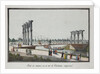 View of the Chain Bridge in Catherinehof, 1824 by Anonymous