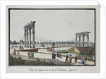 View of the Chain Bridge in Catherinehof, 1824 by Anonymous