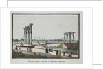 View of the Chain Bridge in Catherinehof, 1824 by Anonymous