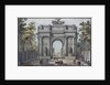 The Narva Triumphal Gate in St. Petersburg, 1821 by Anonymous