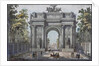 The Narva Triumphal Gate in St. Petersburg, 1821 by Anonymous
