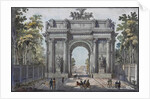 The Narva Triumphal Gate in St. Petersburg, 1821 by Anonymous