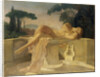 Young girl at a Pompeian fountain, ca 1844 by Anonymous