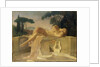 Young girl at a Pompeian fountain, ca 1844 by Anonymous