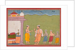 Vasudeva Meets Nanda from a Bhagavata Purana, 1610 by Unknown