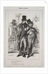 Vous étiez nommé hier soir?…, from the series Paris Le Matin, 1839 by Paul Gavarni