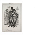 Vous étiez nommé hier soir?…, from the series Paris Le Matin, 1839 by Paul Gavarni