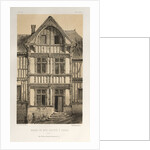…Pl. 25, Maison En Bois Sculpte A Cravan, published 1860 by Victor Petit