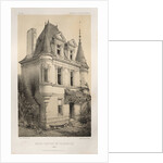 …Pl. 9, Ancien Chateau de Villeneuve, 1860 by Victor Petit