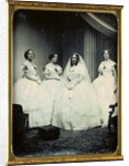 A Bride and Her Bridesmaids, 1851 or later by Josiah Johnson Hawes; Albert Sands Southworth