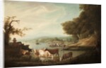 A Calm Watering Place--Extensive and Boundless Scene with Cattle, 1816 by Alvan Fisher