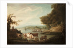 A Calm Watering Place--Extensive and Boundless Scene with Cattle, 1816 by Alvan Fisher