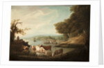 A Calm Watering Place--Extensive and Boundless Scene with Cattle, 1816 by Alvan Fisher