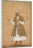 A Courtier, Possibly Khan Alam, Holding a Spinel and a Deccan Sword, c. 1605-1610 by Govardhan (attributed to)