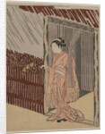 A Girl Dressing in Pink, 1766 by Suzuki Harunobu