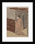 A Girl Dressing in Pink, 1766 by Suzuki Harunobu