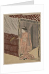 A Girl Dressing in Pink, 1766 by Suzuki Harunobu