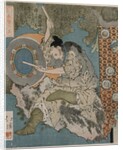 A God Playing a Drum, 1825 by Totoya Hokkei