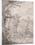 A Hunting Party at Marly, late 17th or early 18th century by Jean Baptiste Martin