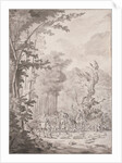 A Hunting Party at Marly, late 17th or early 18th century by Jean Baptiste Martin