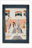 A lady at her toilette listens to music by the side of a palace water cascade, c. 1780 by Unknown