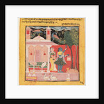 A Lady Plucking Flowers with Peacocks, Gunakali Ragini of Malkos, from the 'Chawand Ragamala', 1605 by Unknown